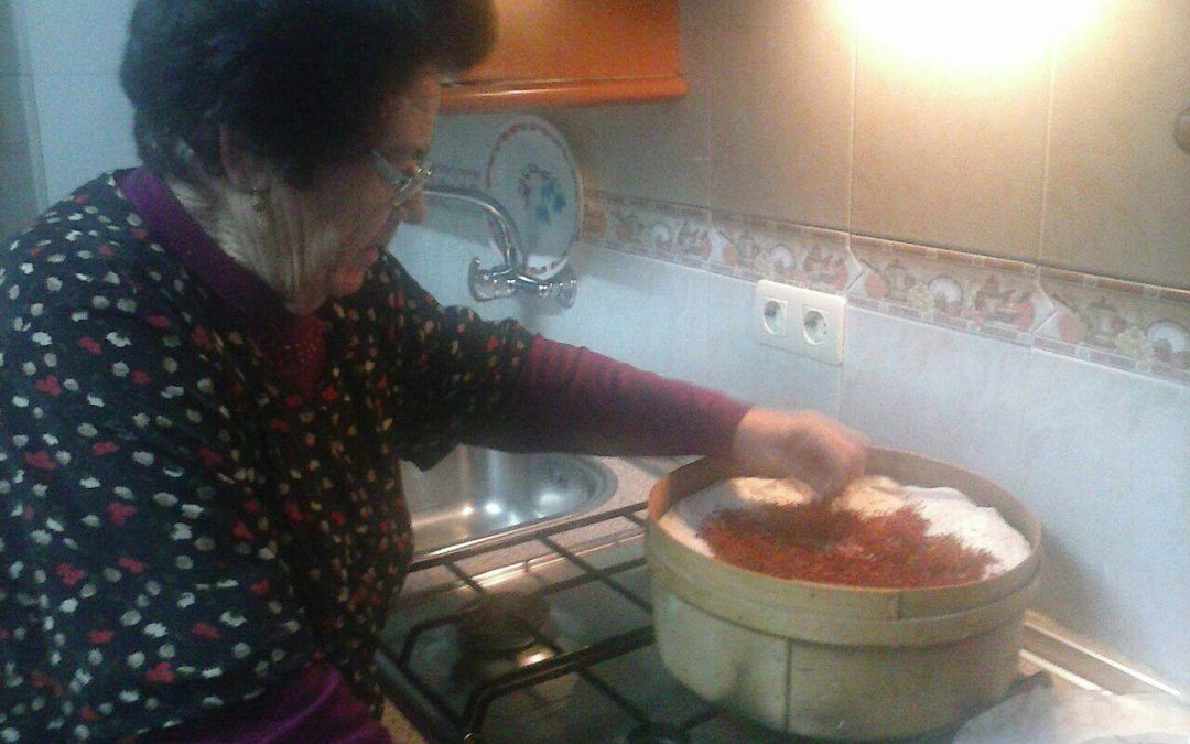 El Cultivo del Azafrán en fotografías | Secado y Tostado